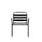 Flash Furniture Commercial Black Restaurant Stack Chair with Arms TLH-018C-BK-GG - alternate 6